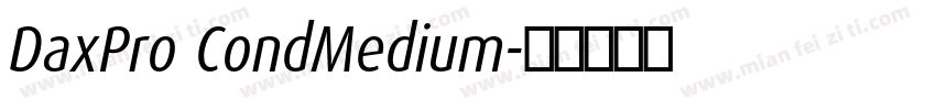 DaxPro CondMedium字体转换